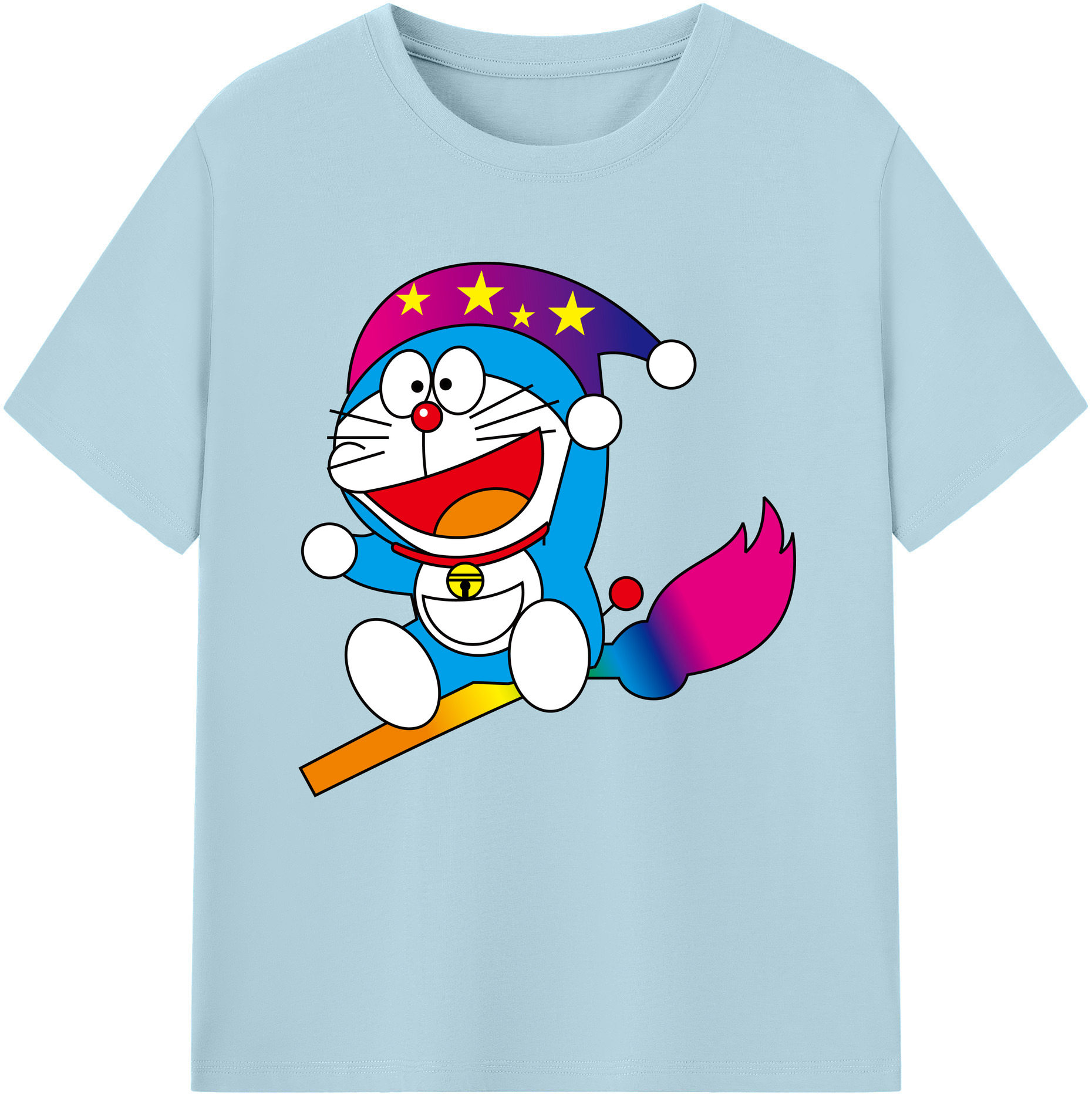 （画像用） ドラえもん Doraemon 綿100％半袖Tシャツ（フロントプリント）